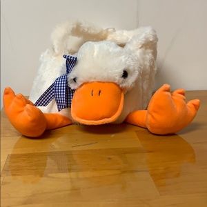 Cottontail Lane plush Duck Easter Basket